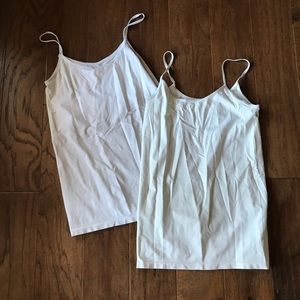 White maternity camis